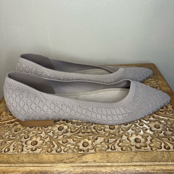 Bella Vita Mireya Taupe Pointed Toe Ballet Flats sz12 - Picture 3 of 7